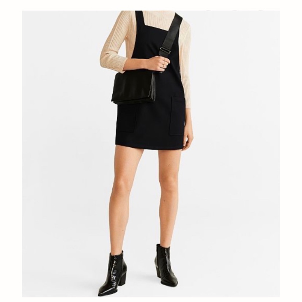 MANGO Pinafore Dress